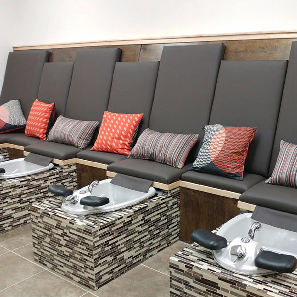 pedicure tubs at Allyn Hair & Bodyworks